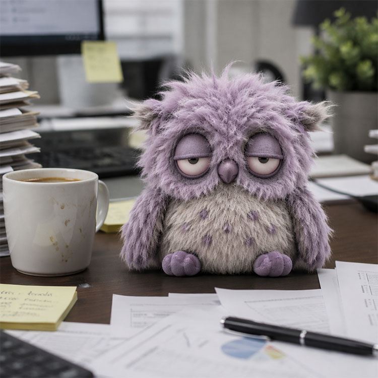 Grumpy Owl Plyslegetøj