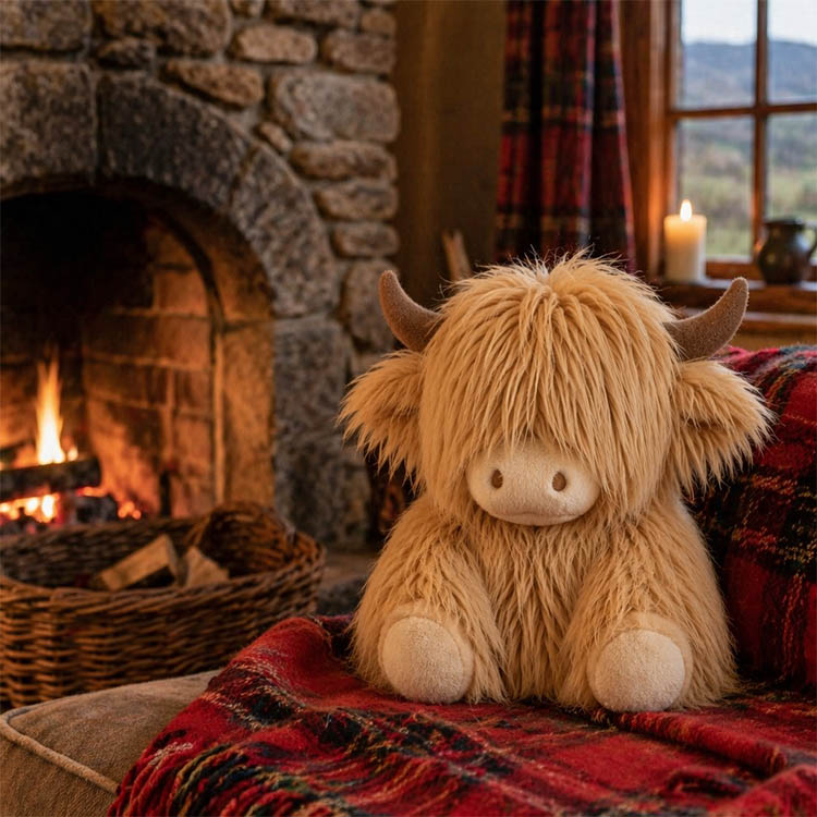Highland Cow Plyslegetøj