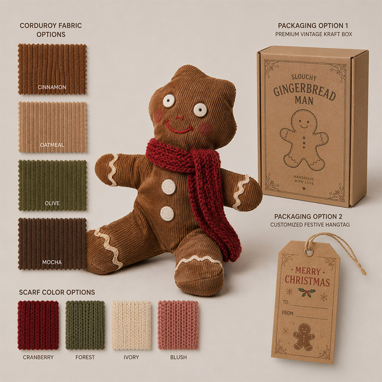 Slouchy Gingerbread Man Plush Toy price